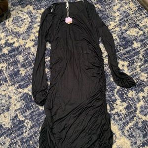 Pink blush maternity dress